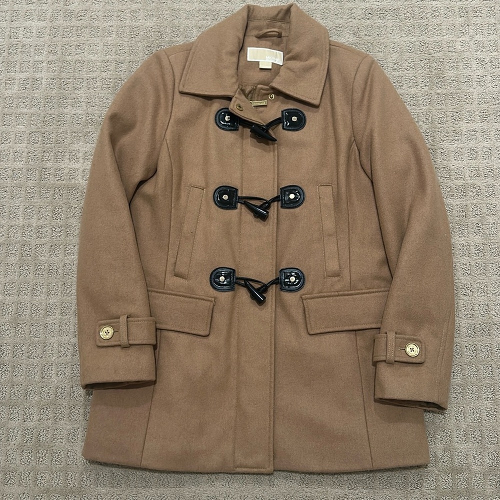 Michael by Michael Kors Tan Toggle Coat